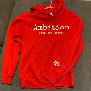 Vibrant Red Ambition Hoodie Pullover